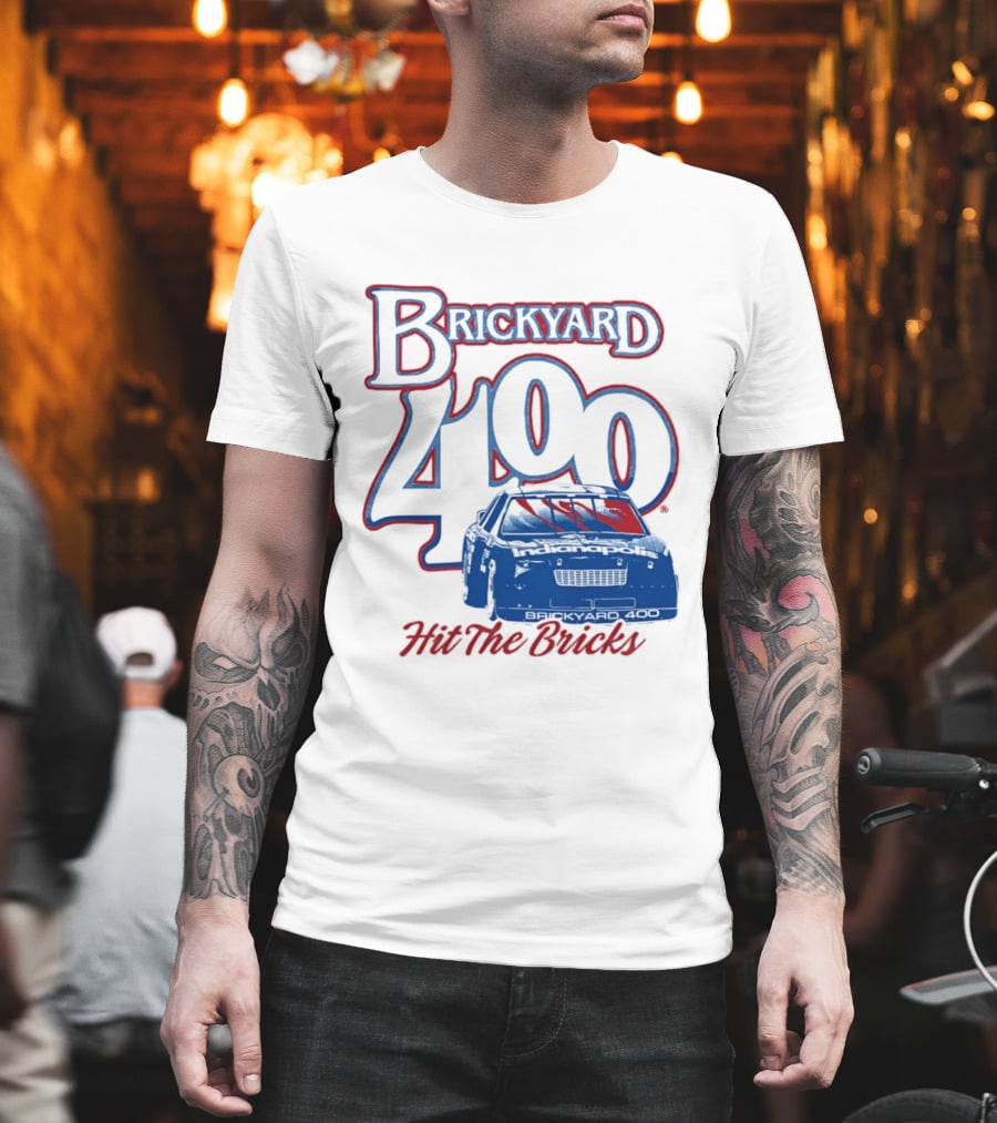 Brickyard 400 Hit The Bricks Indianapolis Motor Speedway Racing Car T-Shirt