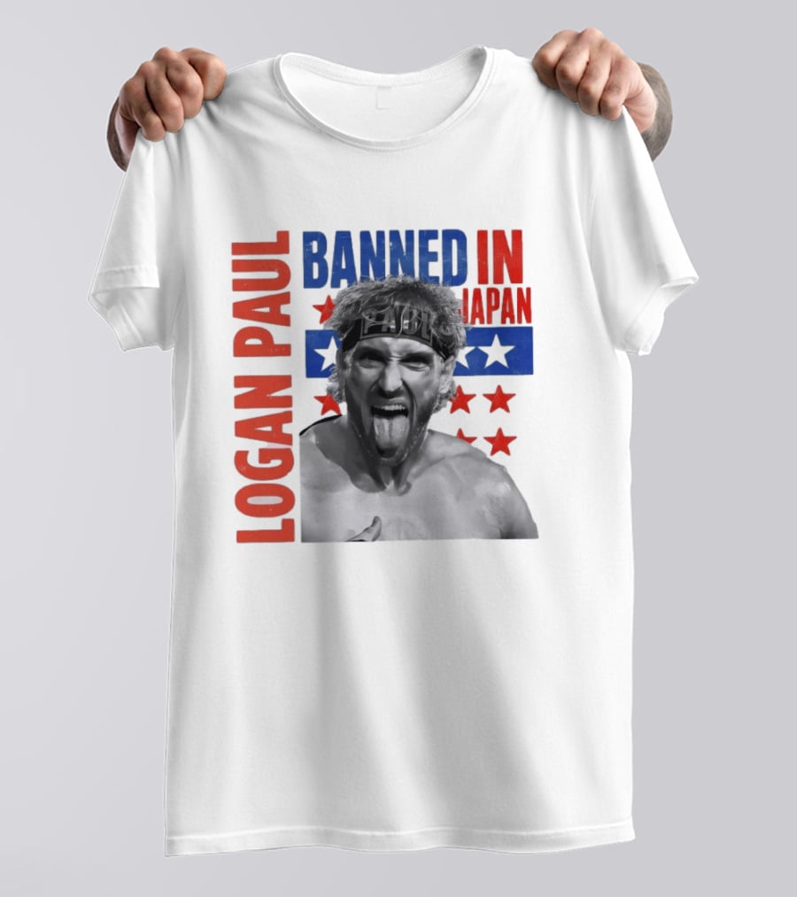 Logan Paul Banned In Japan Stars And Stripes T-Shirt