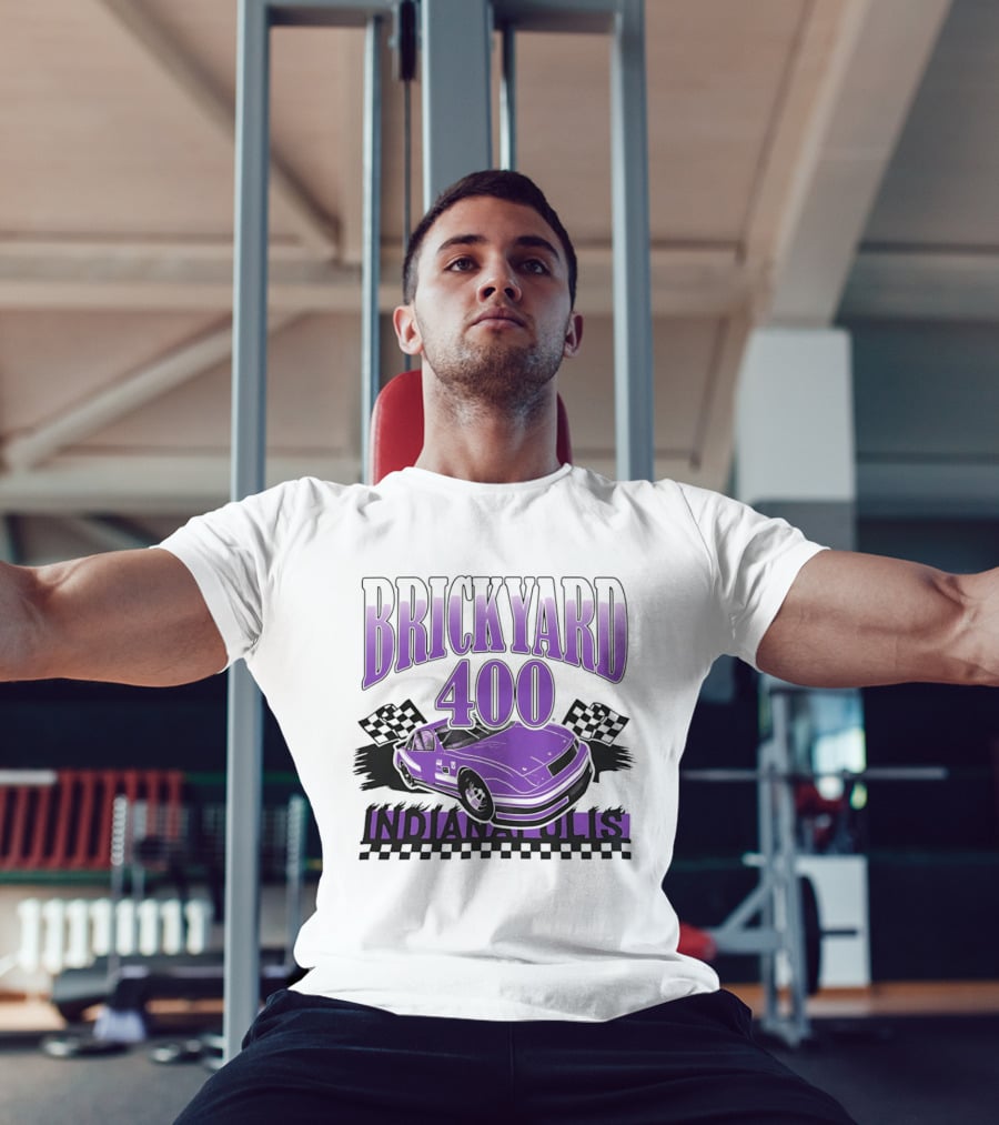 Brickyard 400 Indianapolis Purple Race Car NASCAR Event T-Shirt