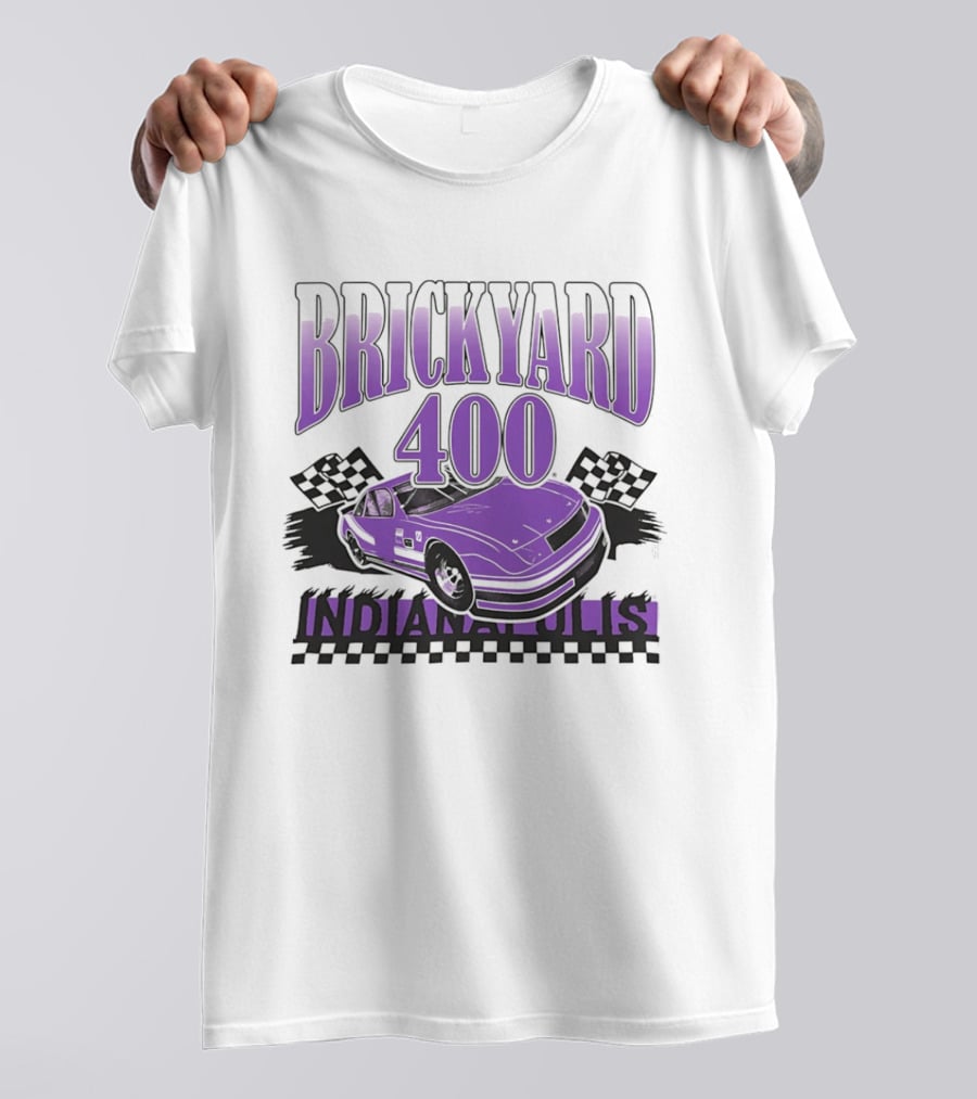 Brickyard 400 Indianapolis Purple Race Car NASCAR Event T-Shirt