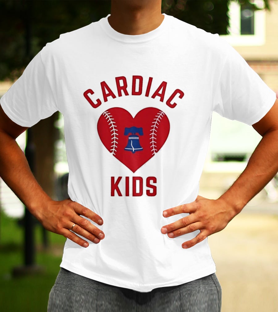 Cardiac Kids Philadelphia Phillies Heart Baseball T-Shirt
