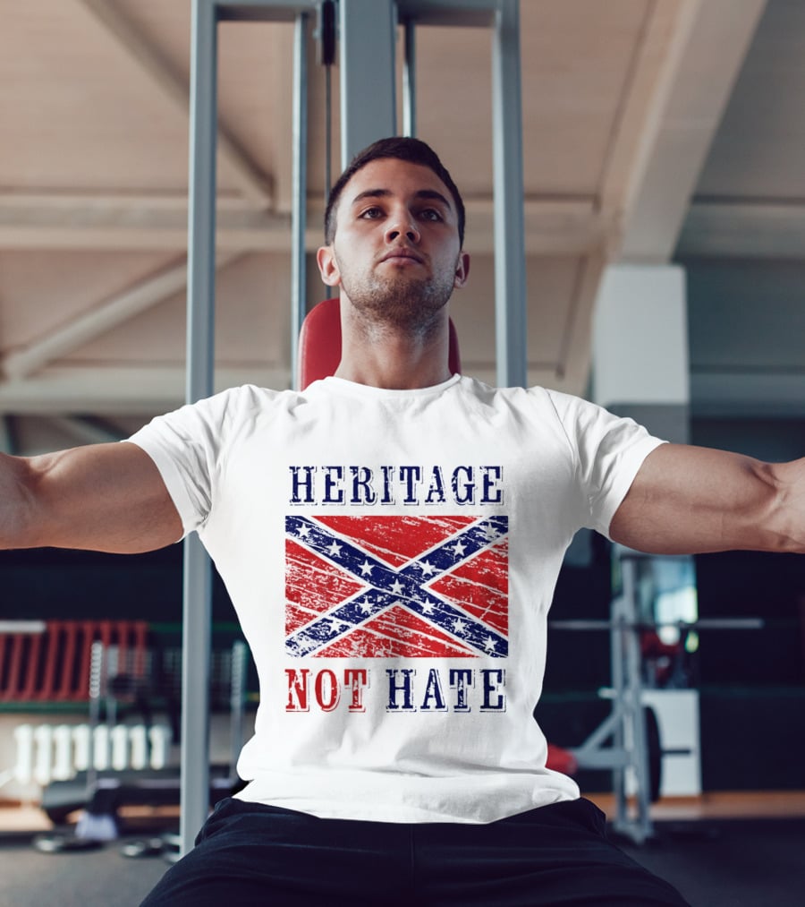 Heritage Not Hate Confederate Flag Southern T-Shirt