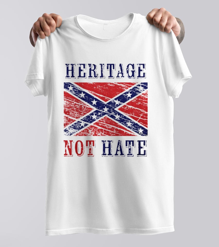 Heritage Not Hate Confederate Flag Southern T-Shirt