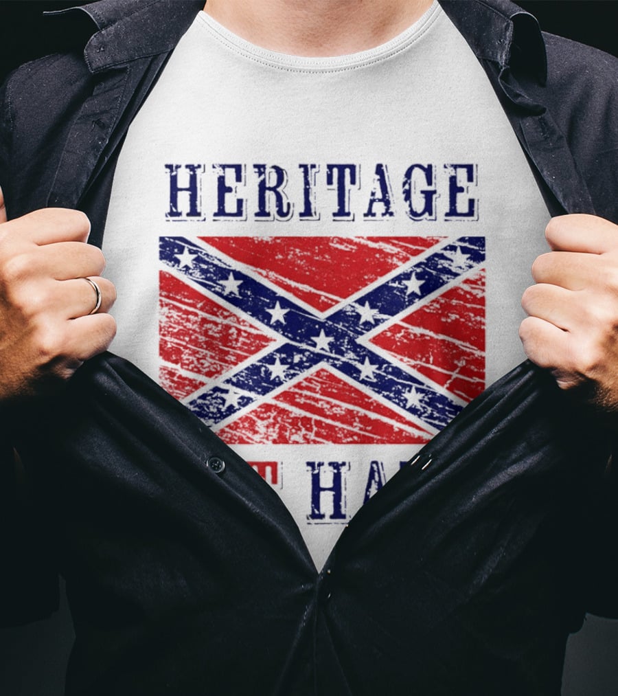 Heritage Not Hate Confederate Flag Southern T-Shirt