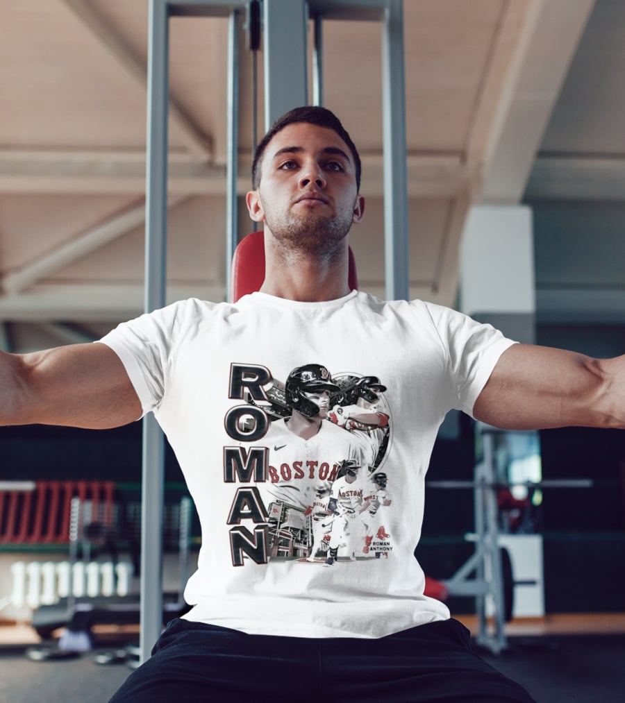 Roman Anthony Boston Red Sox 90s Bootleg Collage T-Shirt