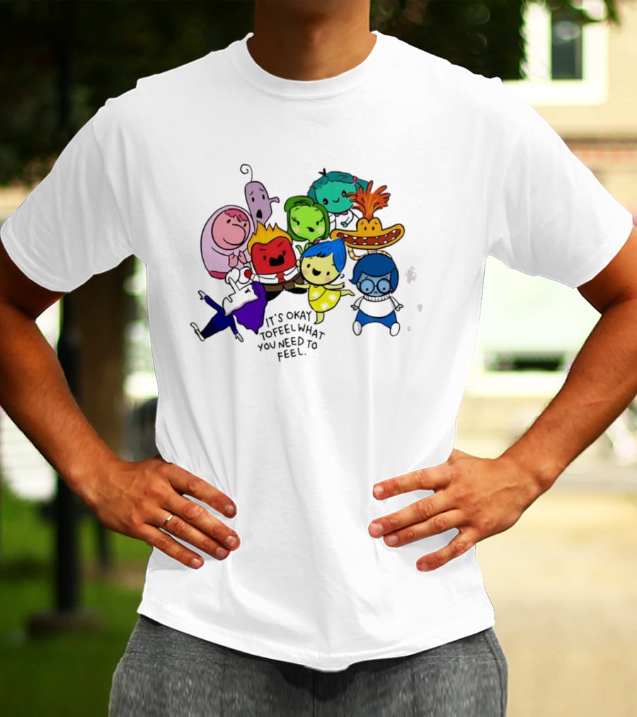 Inside Out Characters It's Okay To Feel What You Need To Feel Pixar T-Shirt