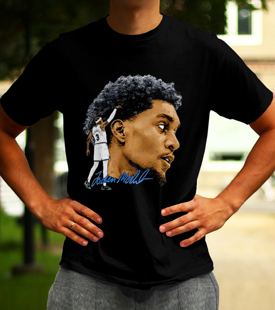 Anthony Edwards Minnesota Timberwolves Jordan McLaughlin Signature T-Shirt
