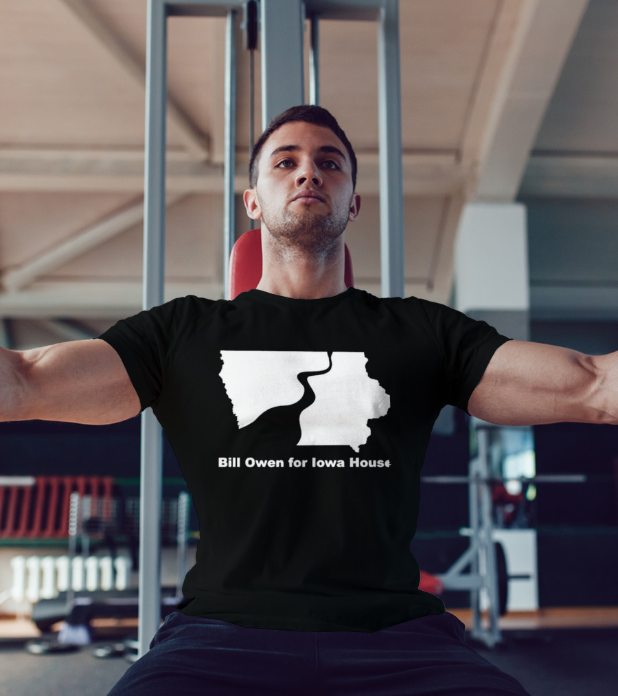 Bill Owen For Iowa House Campaign Map T-Shirt