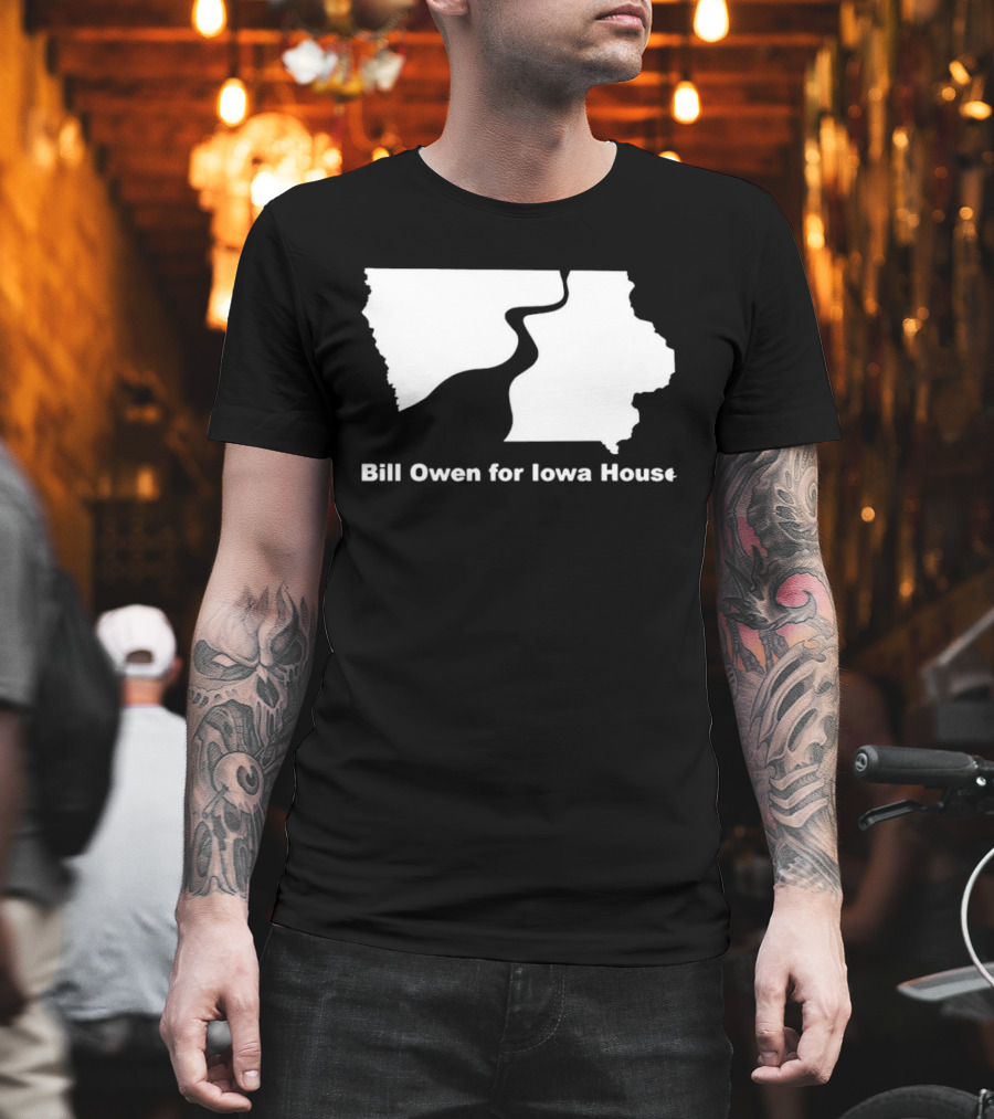 Bill Owen For Iowa House Campaign Map T-Shirt