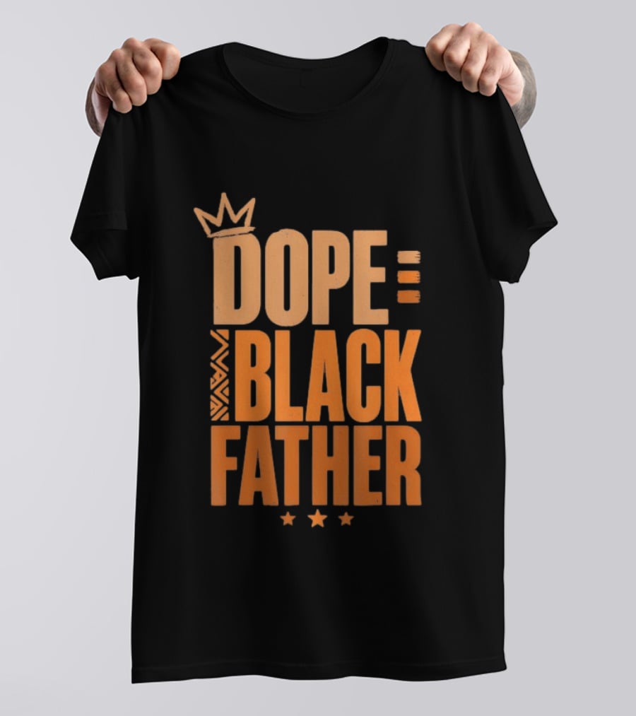 Dope Black Father Crown Stars T-Shirt