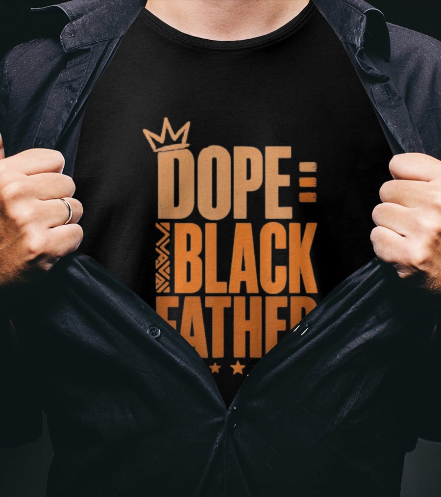 Dope Black Father Crown Stars T-Shirt