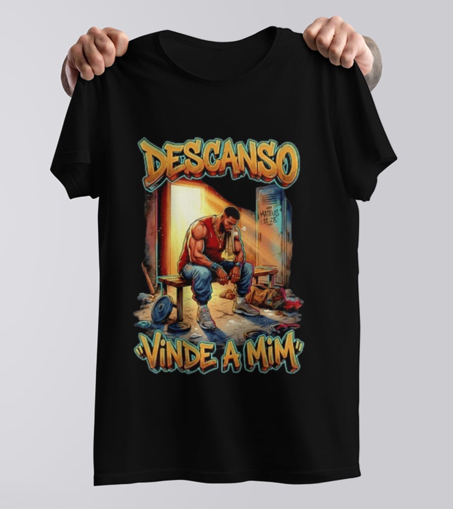 Descanso Vinde A Mim Mateus 11 28 Inspirational T-Shirt