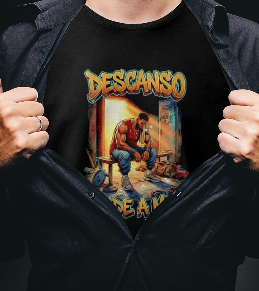 Descanso Vinde A Mim Mateus 11 28 Inspirational T-Shirt