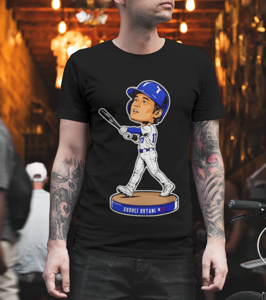 Shohei Ohtani Los Angeles Dodgers #17 Bobblehead Collectible T-Shirt