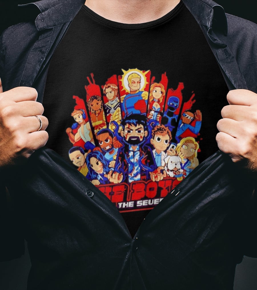 The Boys Vs The Seven Chibi Homelander Character Clash T-Shirt