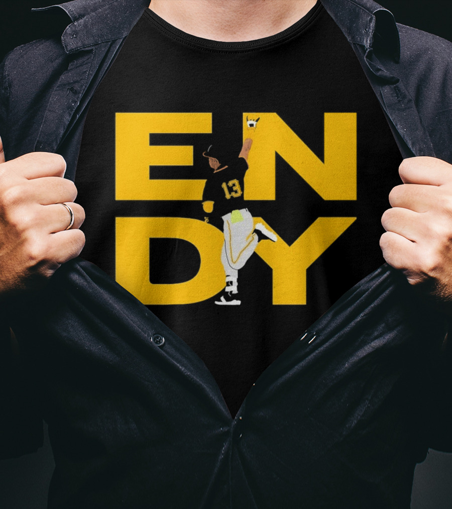 Endy Rodríguez 13 Pittsburgh Pirates Baseball T-Shirt