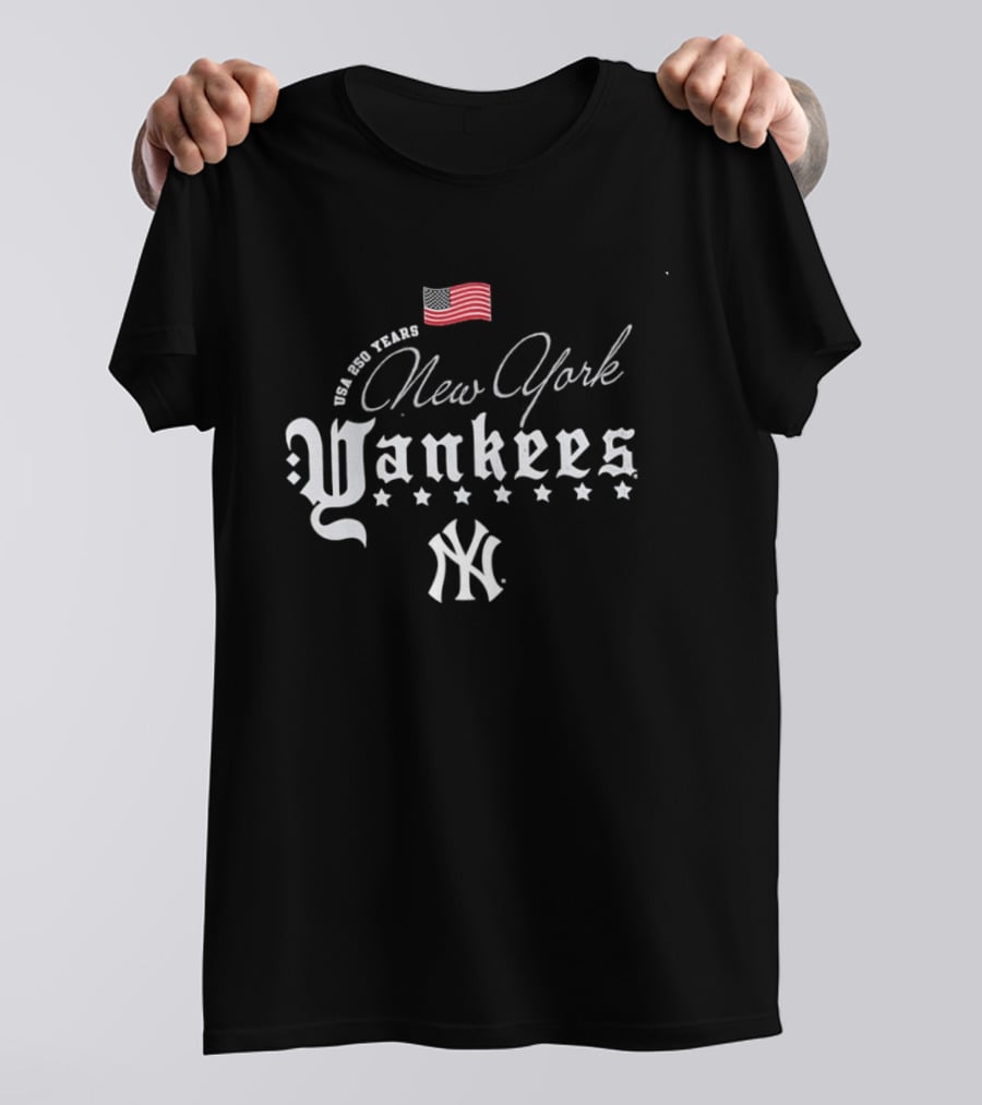 We Are Team USA New York Yankees Stars Red White Blue MLB 250 Years Happy 4th Of July T-Shirt