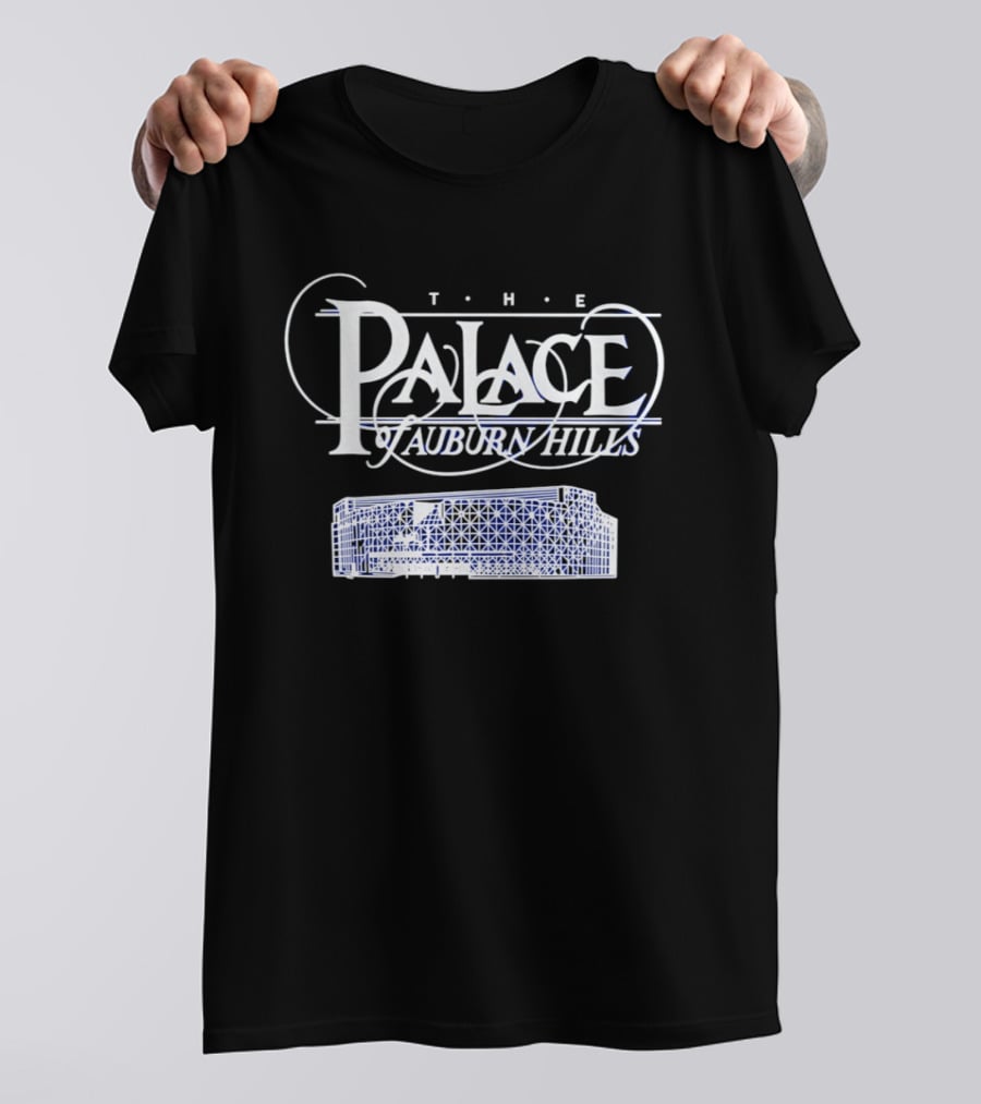 The Palace Of Auburn Hills Arena Sketch T-Shirt