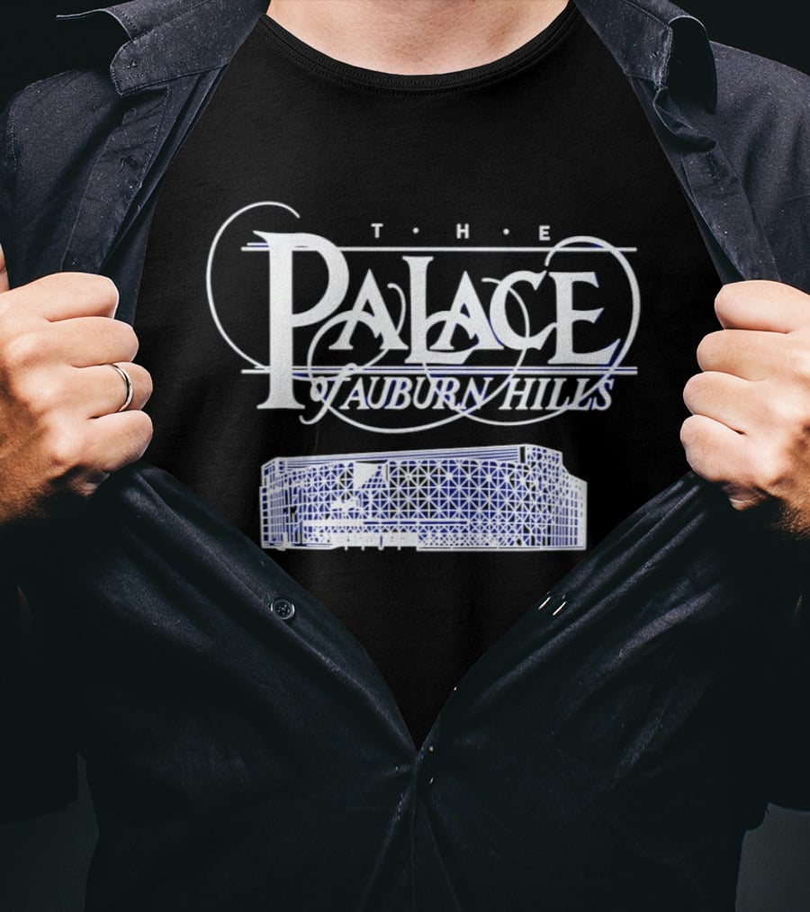 The Palace Of Auburn Hills Arena Sketch T-Shirt