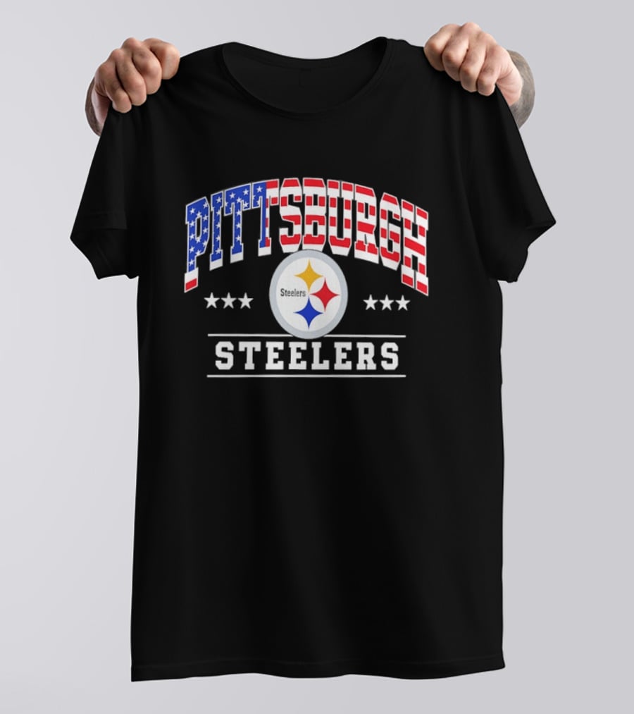 Pittsburgh Steelers American Flag 1776 2026 250 Years Celebration T-Shirt