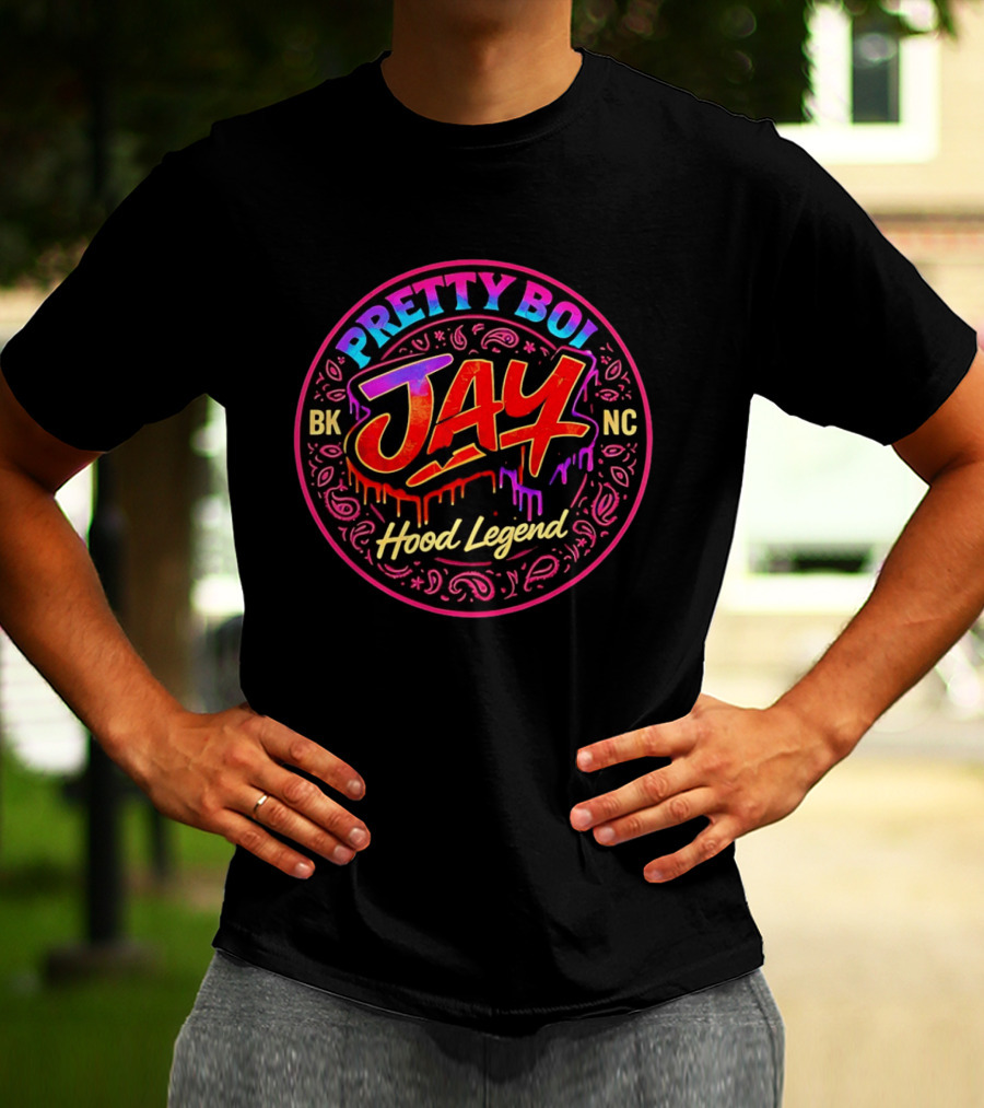 Pretty Boi Jay BK NC Hood Legend Graffiti T-Shirt
