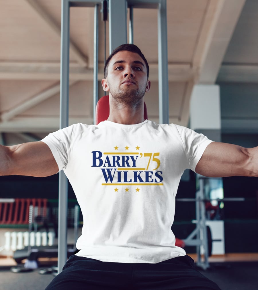 Barry Wilkes '75 Golden State Warriors Six Stars T-Shirt