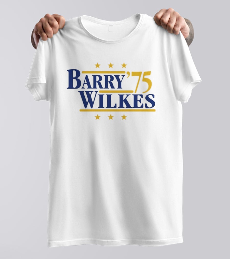 Barry Wilkes '75 Golden State Warriors Six Stars T-Shirt