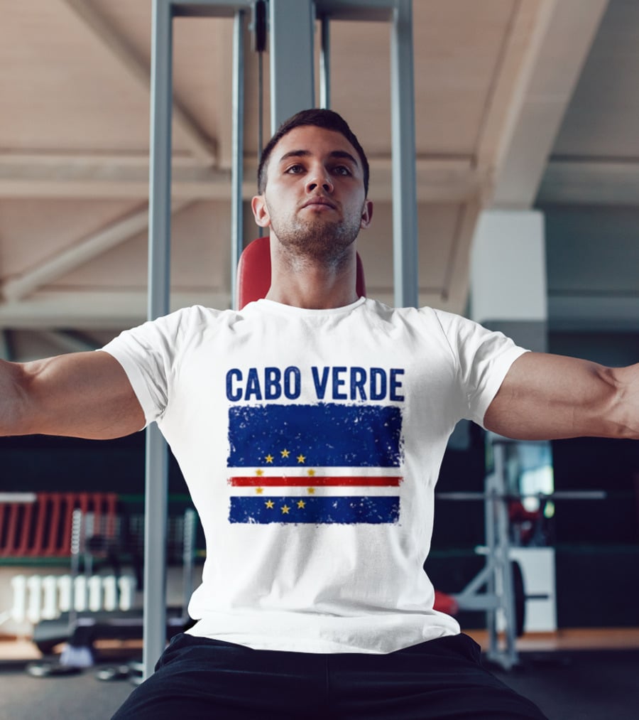 Cabo Verde Flag African Country Patriotic Stars And Stripes T-Shirt