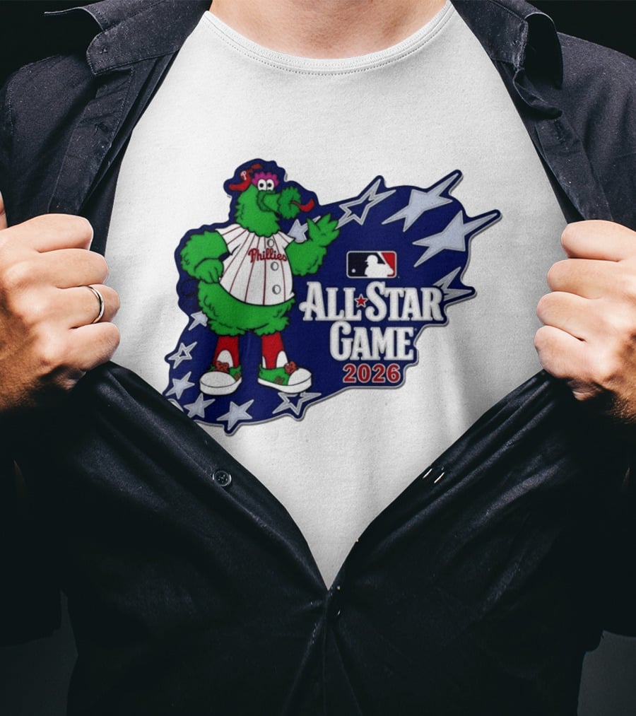Philadelphia Phillies MLB All Star Game 2026 Phanatic Stars T-Shirt