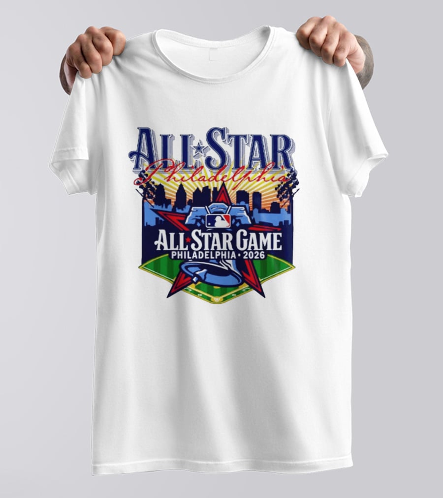 Philadelphia Phillies All Star Game 2026 Skyline Baseball MLB T-Shirt
