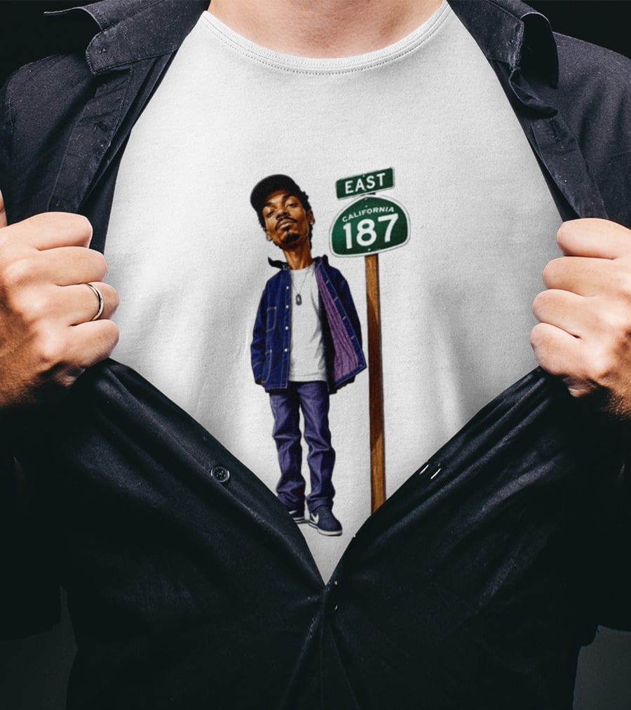 Snoop Dogg California 187 East Sign West Coast Hip Hop T-Shirt