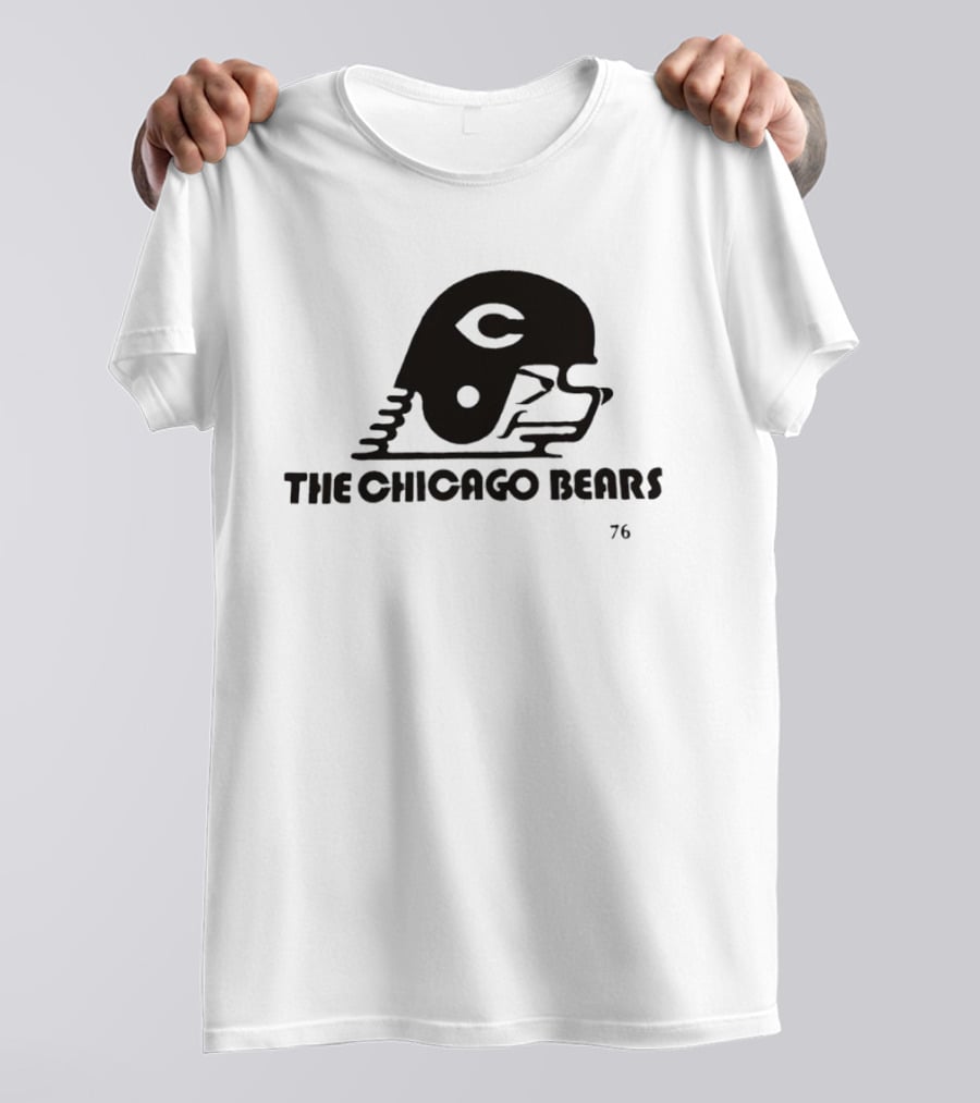 The Chicago Bears Helmet Logo 76 T-Shirt