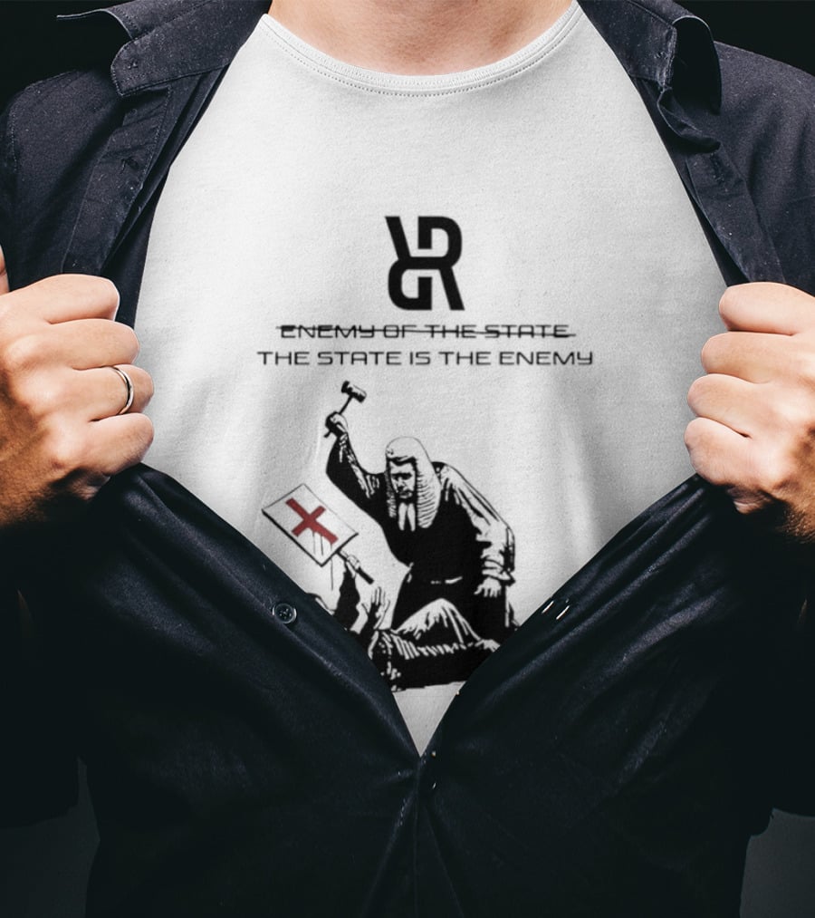 Revolutionary Struggle Judging The State Is The Enemy Political Protest T-Shirt