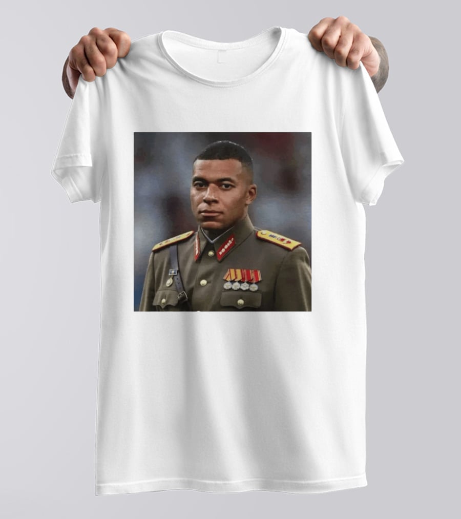 Kylian Mbappe Military Uniform Real Madrid Dictator T-Shirt