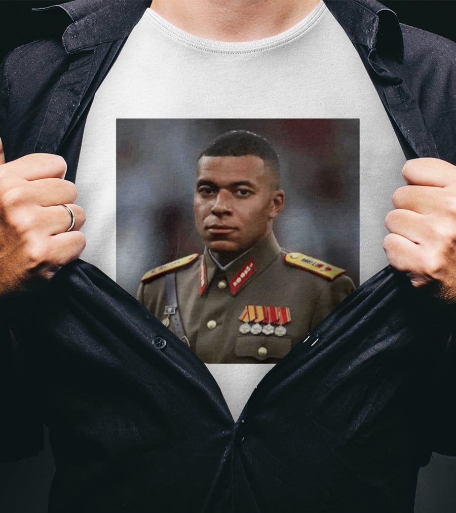Kylian Mbappe Military Uniform Real Madrid Dictator T-Shirt