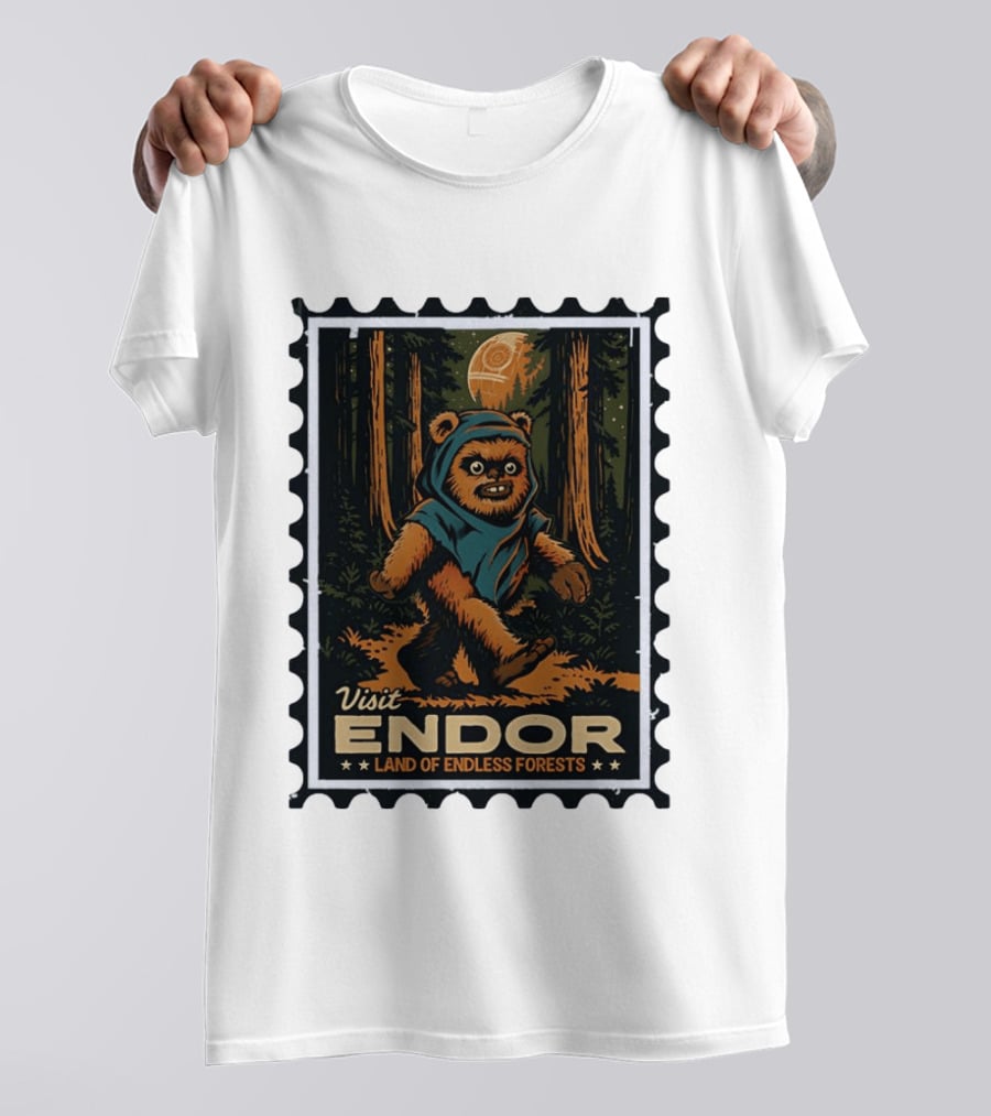Visit Endor Land Of Endless Forests Ewok Moonlit Adventure T-Shirt