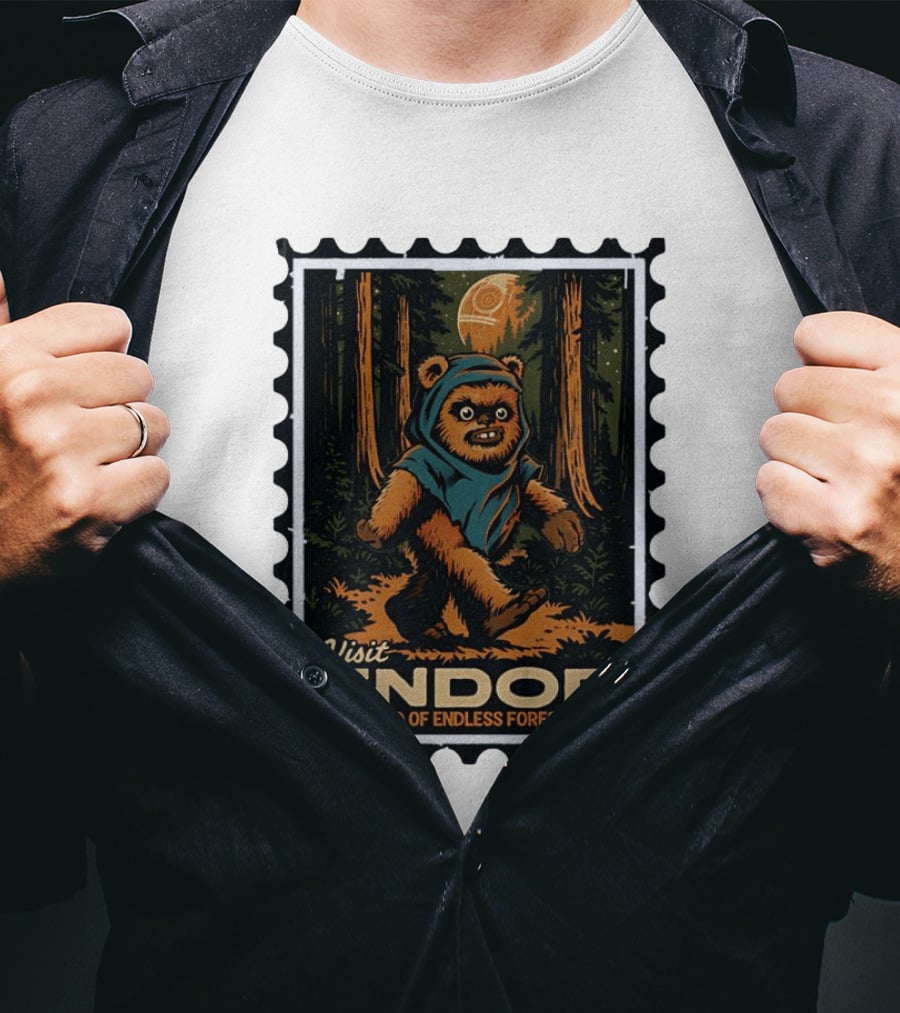 Visit Endor Land Of Endless Forests Ewok Moonlit Adventure T-Shirt