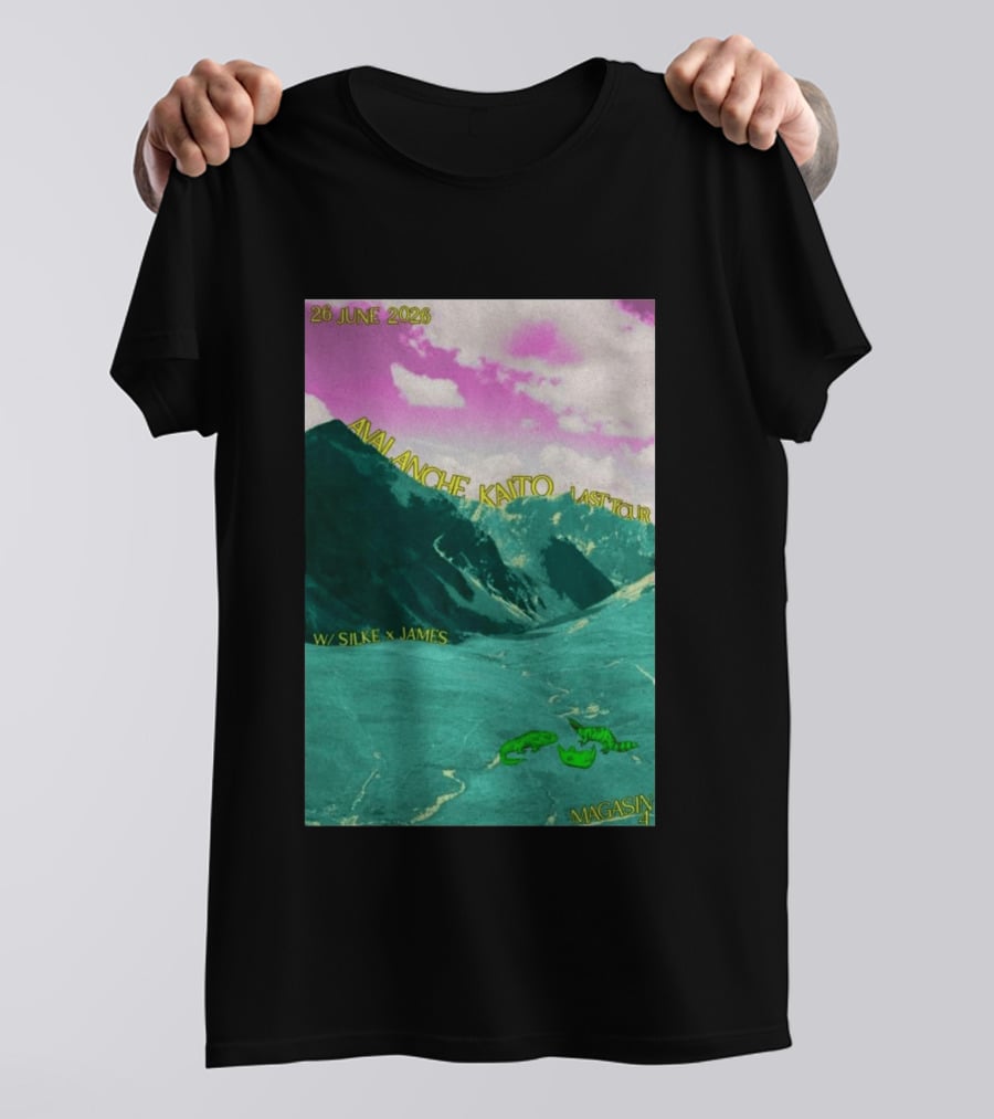 Avalanche Kaito Last Tour 26 June 2026 Magasin 4 Brussels With Silke And James T-Shirt
