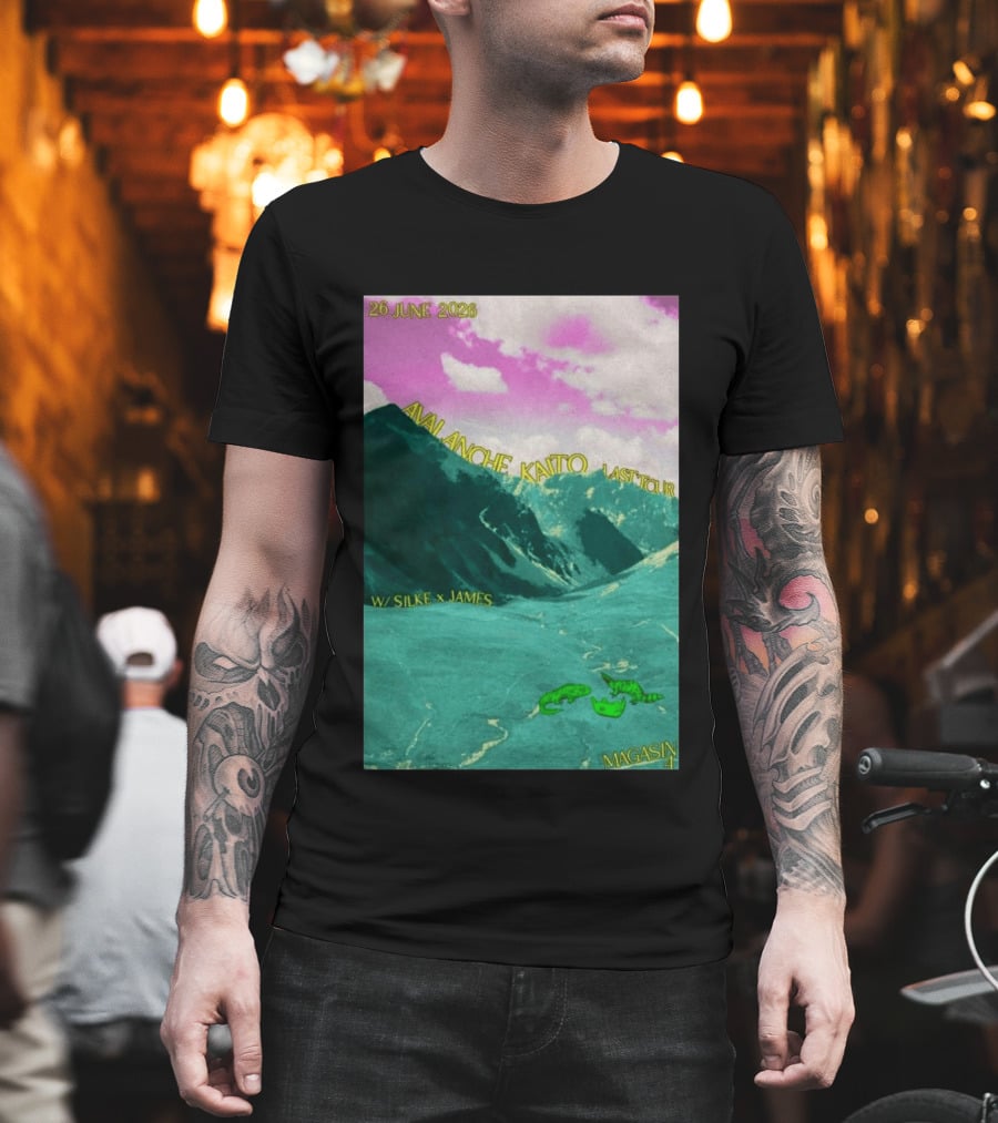 Avalanche Kaito Last Tour 26 June 2026 Magasin 4 Brussels With Silke And James T-Shirt