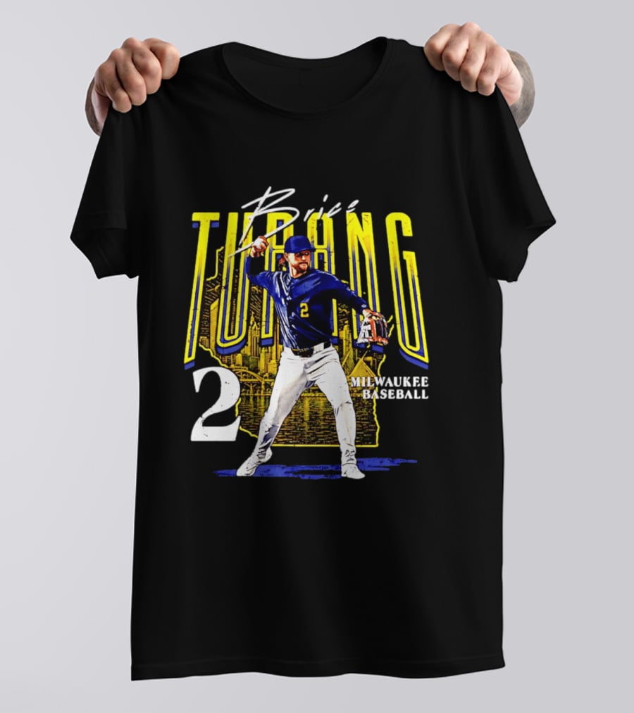Brice Turang Milwaukee Baseball Player Number 2 T-Shirt