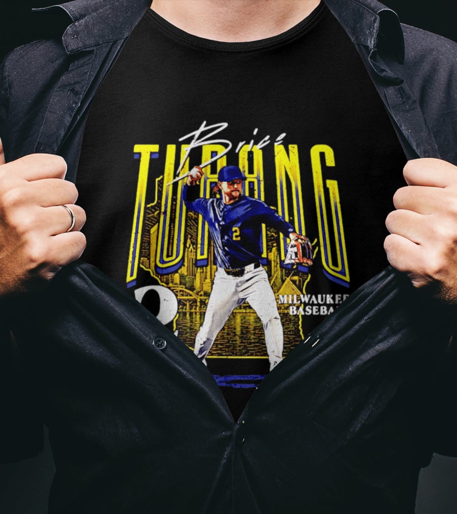 Brice Turang Milwaukee Baseball Player Number 2 T-Shirt