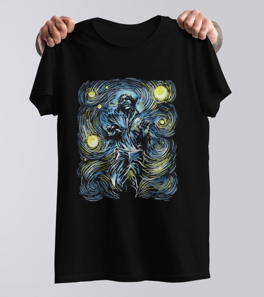 Starry Night Han Solo In Carbonite Van Gogh T-Shirt