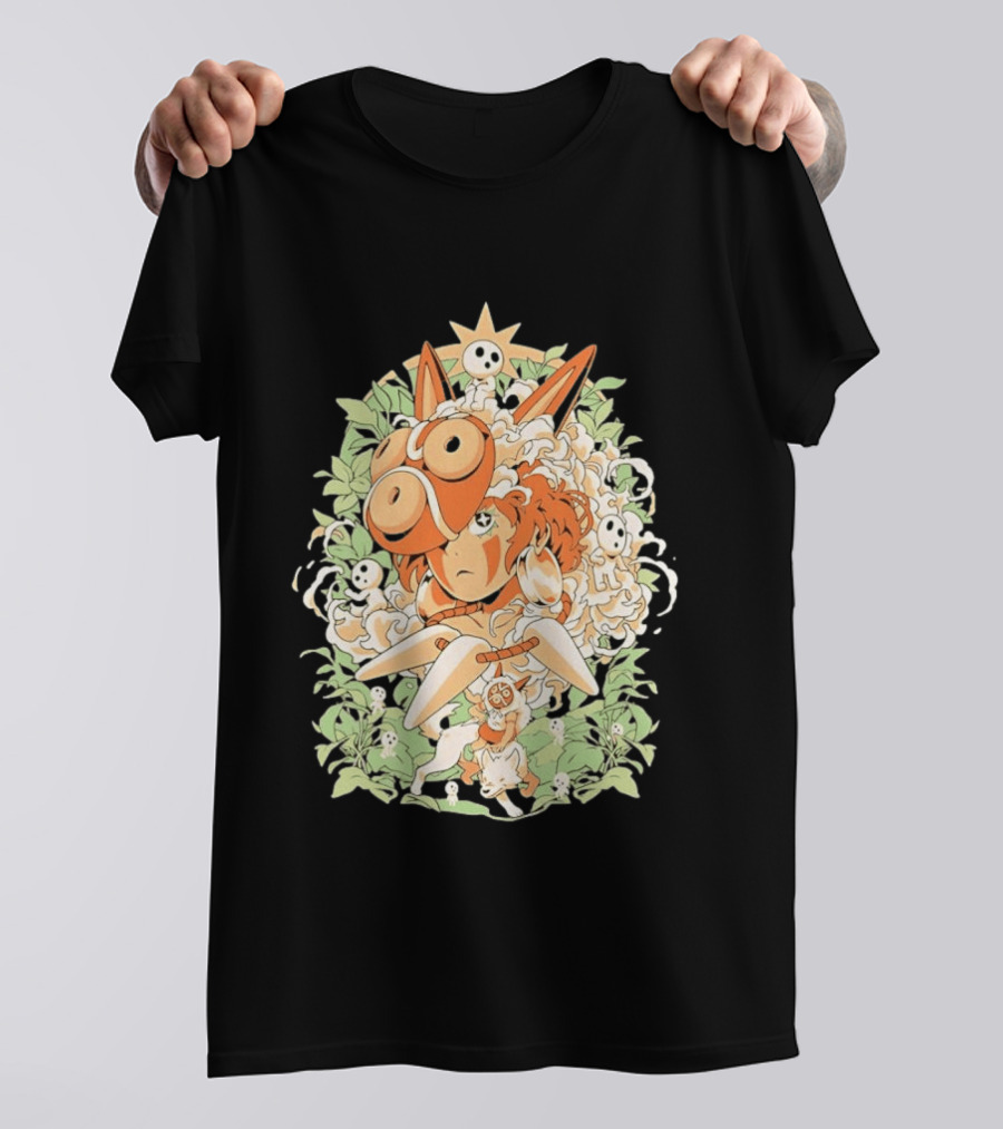 Princess Mononoke Moro Kodama Spirit Forest Adventure T-Shirt