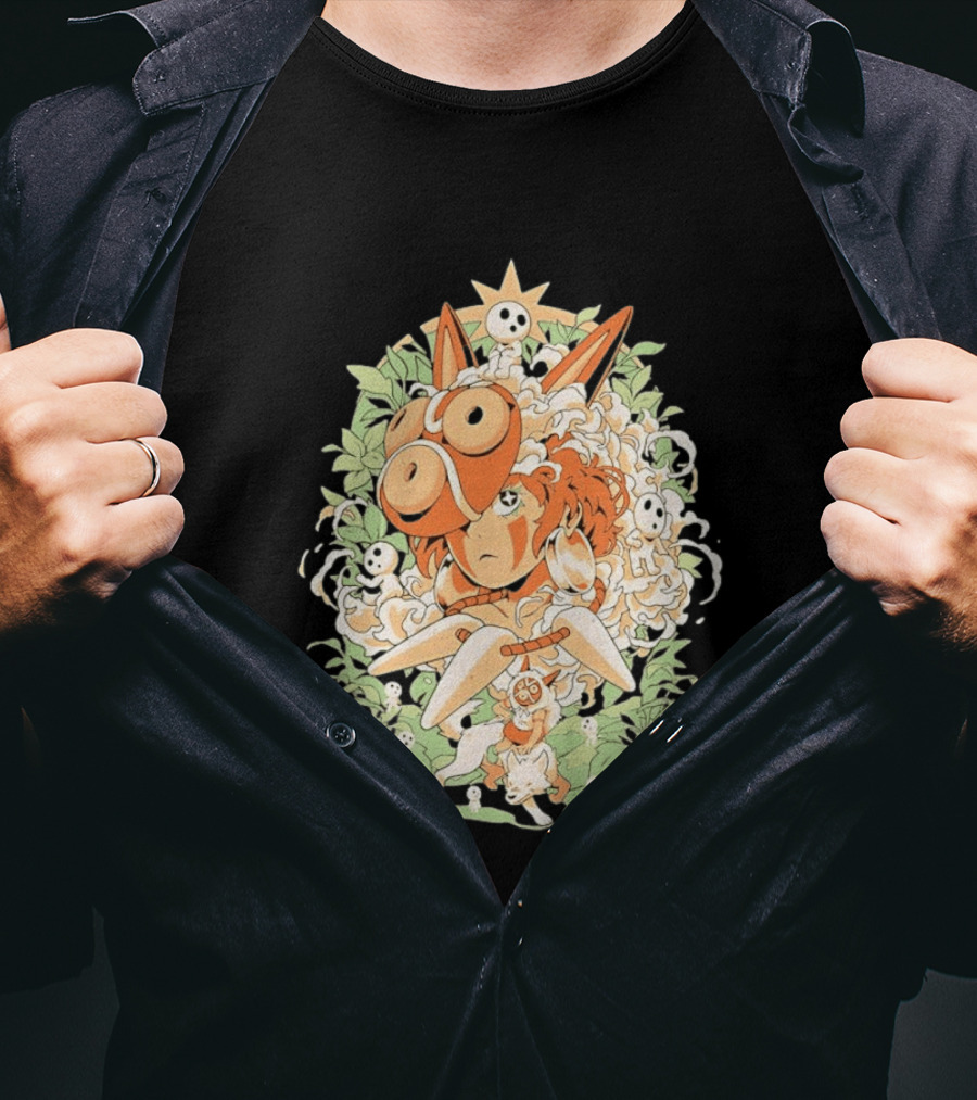 Princess Mononoke Moro Kodama Spirit Forest Adventure T-Shirt