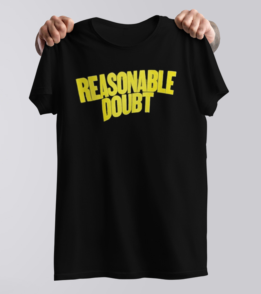 Reasonable Doubt Jay Z Hip Hop Rap Album Classic Bold Yellow T-Shirt
