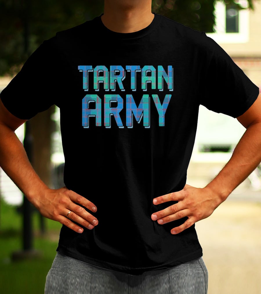 Tartan Army Scotland National Football Team Supporters T-Shirt