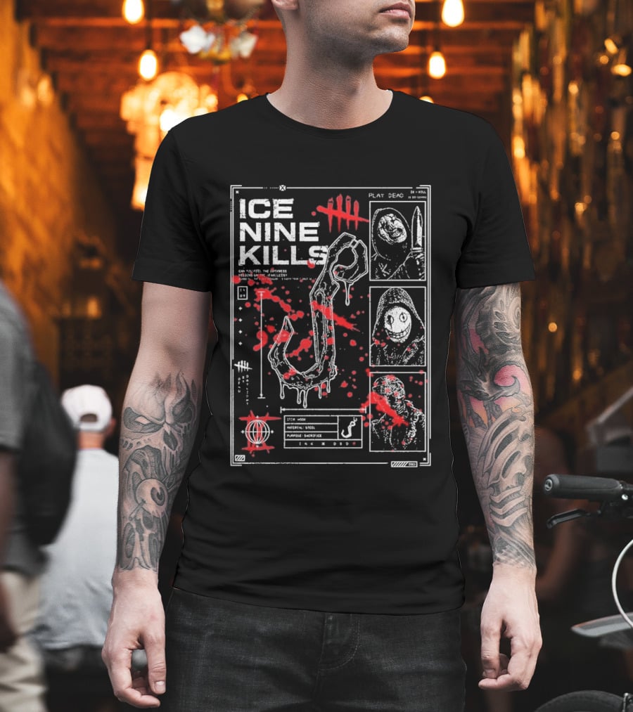 Ice Nine Kills Dead By Daylight Play Dead Killer Profile Horror Collaboration T-Shirt