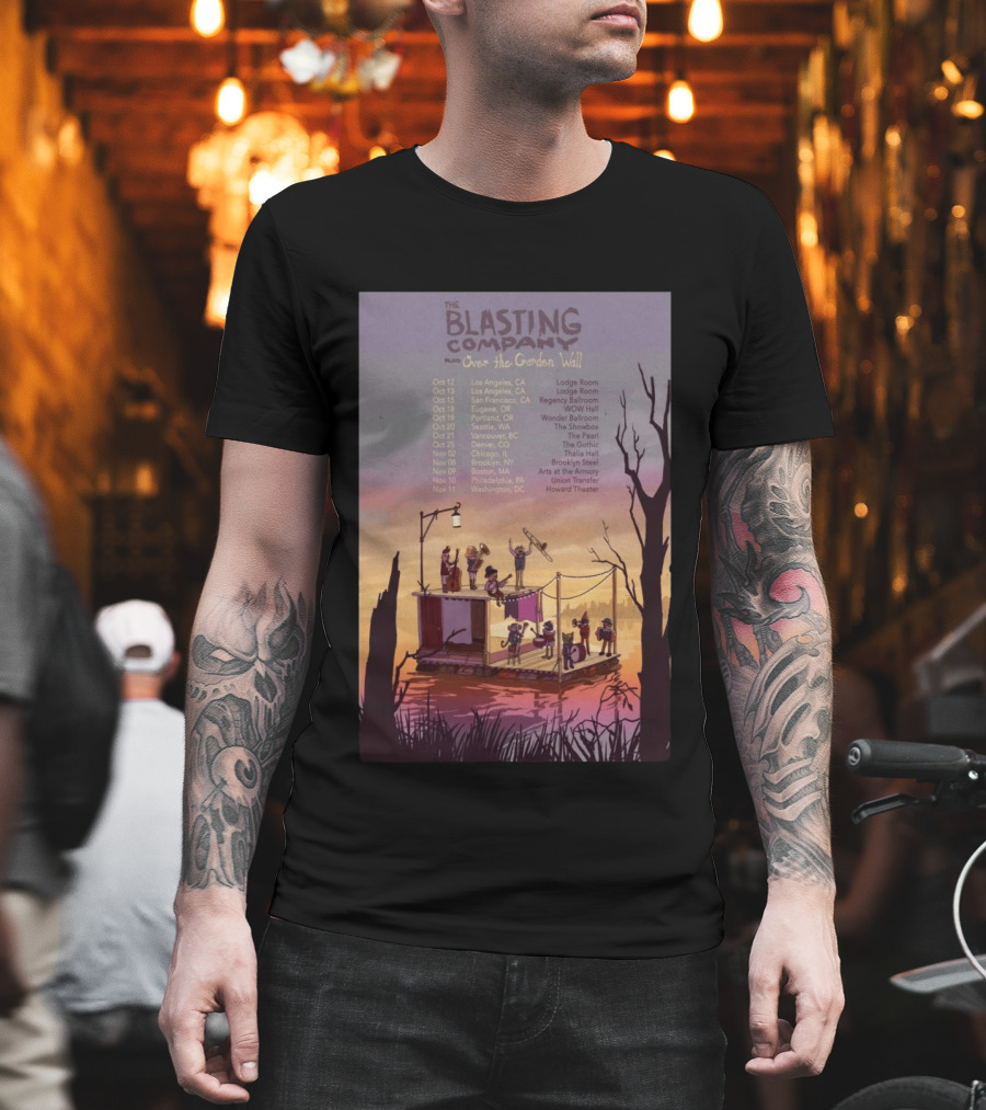 The Blasting Company Plays Over The Garden Wall Tour Dates 2026 Concert Locations T-Shirt