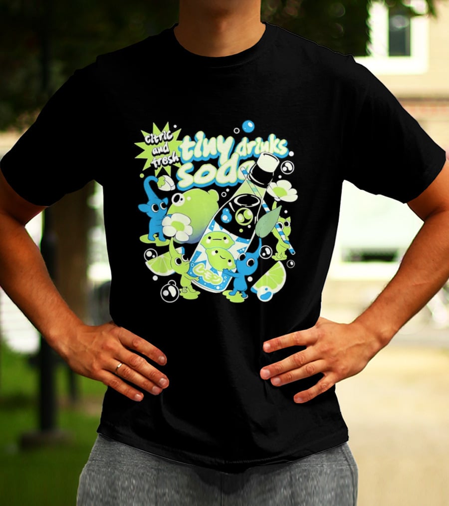 Tiny Drinks Soda Lemon Lime Pikmin Fresh And Juicy T-Shirt