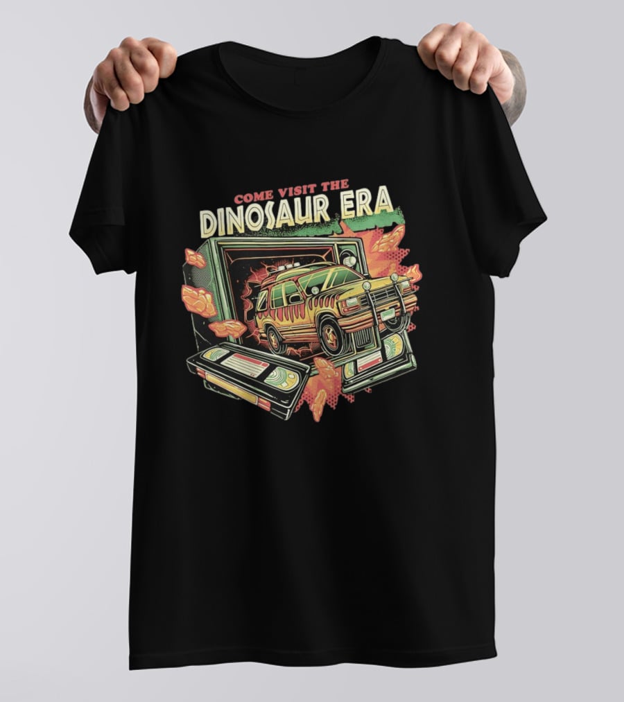 Come Visit The Dinosaur Era Jeep Bursting Through TV T-Shirt